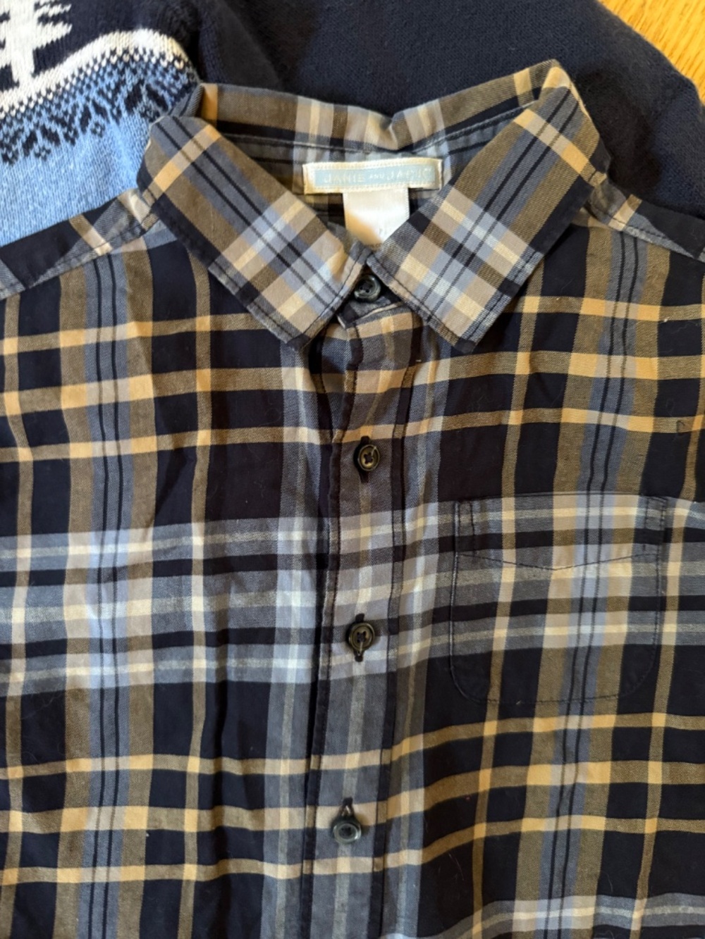 Janie and Jack Size 7 Sweater and Shirt Bundle - Picture 3 of 4